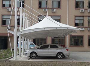 <font color='red'>膜結(jié)構(gòu)車(chē)棚</font>常用膜材PVC/PVDF性能介紹