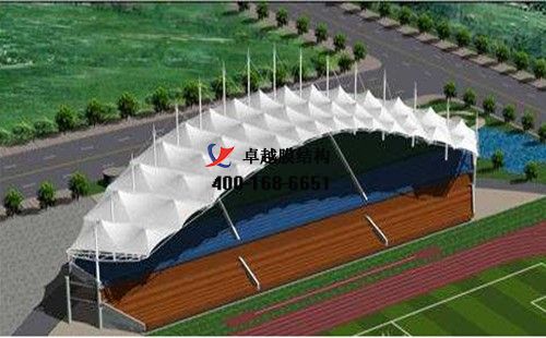 忻州<font color='red'>膜結(jié)構(gòu)看臺</font>/觀景臺【忻州市弘興工程有限公司等】設(shè)計施工案例