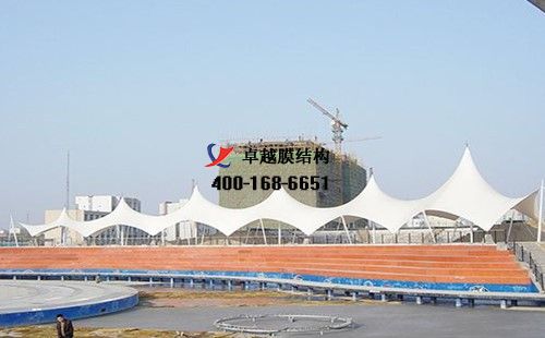 渭南<font color='red'>膜結(jié)構(gòu)看臺</font>/舞臺【渭南一德工貿(mào)有限公司等】設(shè)計施工案例