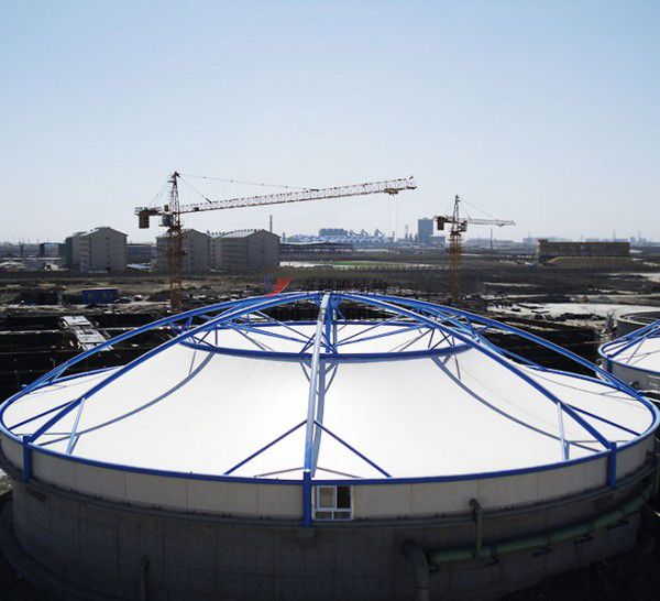 南陽膜結(jié)構(gòu)<font color='red'>污水池加蓋</font>封閉處理（廠家直銷） 　　