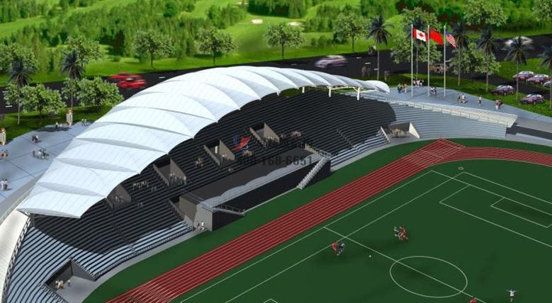 天門(mén)體育場(chǎng)看臺(tái)雨篷/主席臺(tái)舞臺(tái)設(shè)計(jì)公司