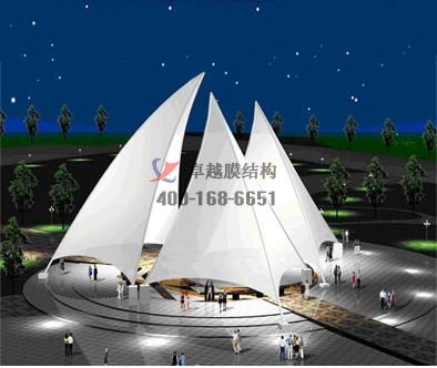 北屯景觀<font color='red'>張拉膜結構</font>遮陽棚【生產廠家】