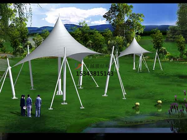 伊寧<font color='red'>張拉膜結(jié)構(gòu)</font>景觀設(shè)計(jì)施工【案例圖片】