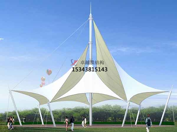 湛江<font color='red'>張拉膜結(jié)構(gòu)</font>景觀小品【案例圖片】