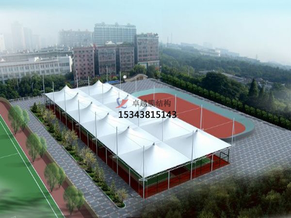 黃岡市膜結(jié)構(gòu)膜結(jié)構(gòu)雨棚設計施工案例(圖文)