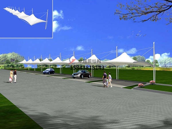 臨西<font color='red'>膜結(jié)構(gòu)停車棚</font>【充電站雨棚】設(shè)計安裝