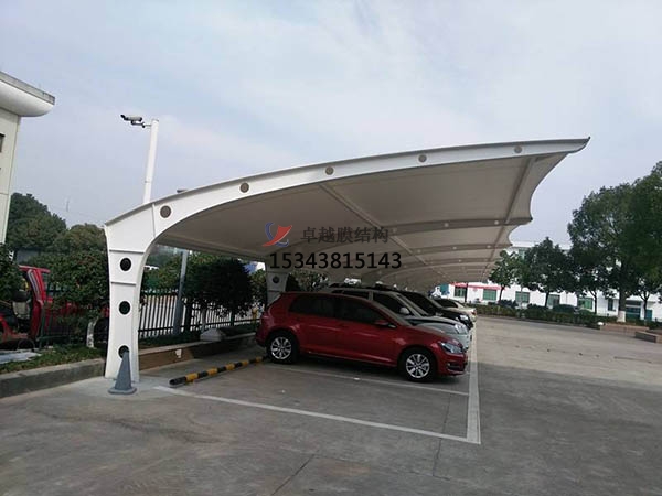 熊口<font color='red'>膜結構停車棚</font>【雨棚遮陽棚生產安裝】