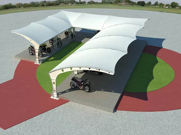 孝昌<font color='red'>膜結(jié)構(gòu)停車棚</font>【雨棚遮陽(yáng)棚生產(chǎn)安裝】