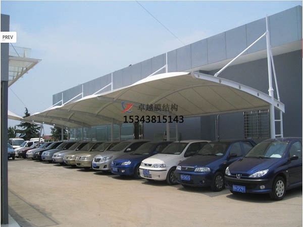 杭錦<font color='red'>膜結(jié)構(gòu)停車棚</font>【遮陽棚廠家】生產(chǎn)設(shè)計(jì)