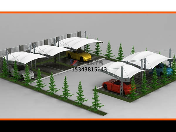 伊寧<font color='red'>膜結構停車棚</font>【遮陽棚廠家】生產(chǎn)設計