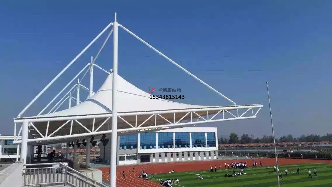 虞城體育公園膜結(jié)構(gòu)【看臺(tái)雨棚】門球場案例