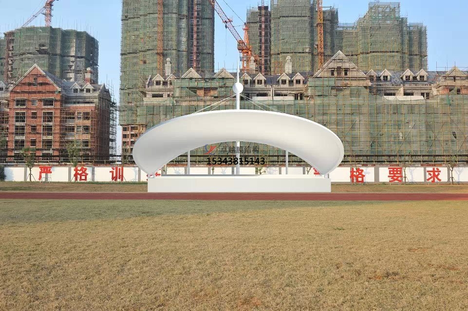屯留體育公園膜結(jié)構(gòu)【看臺(tái)雨棚】門球場案例