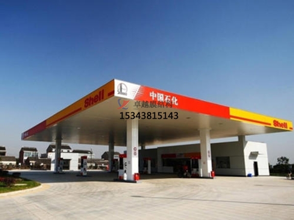 嵩縣膜結構加油站【生產(chǎn)設計】施工安裝