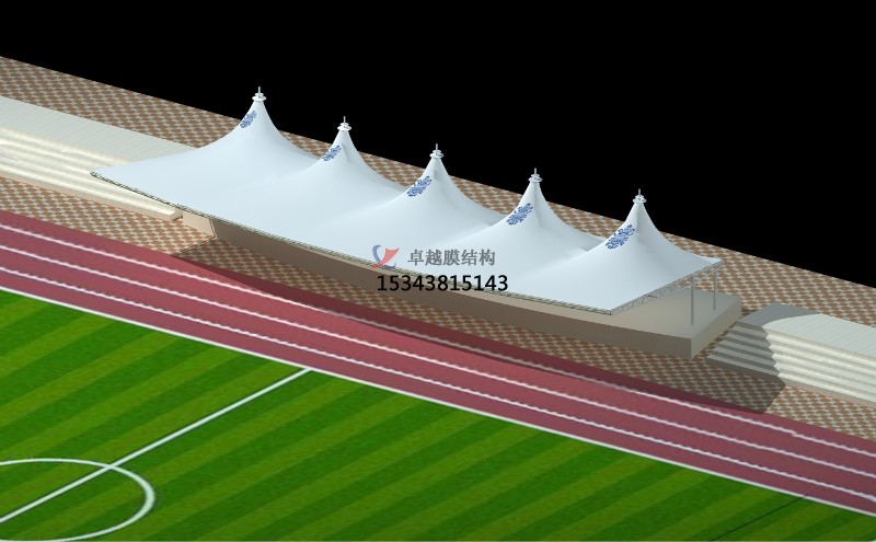 桃江體育公園膜結(jié)構(gòu)【看臺(tái)雨棚】門(mén)球場(chǎng)案例