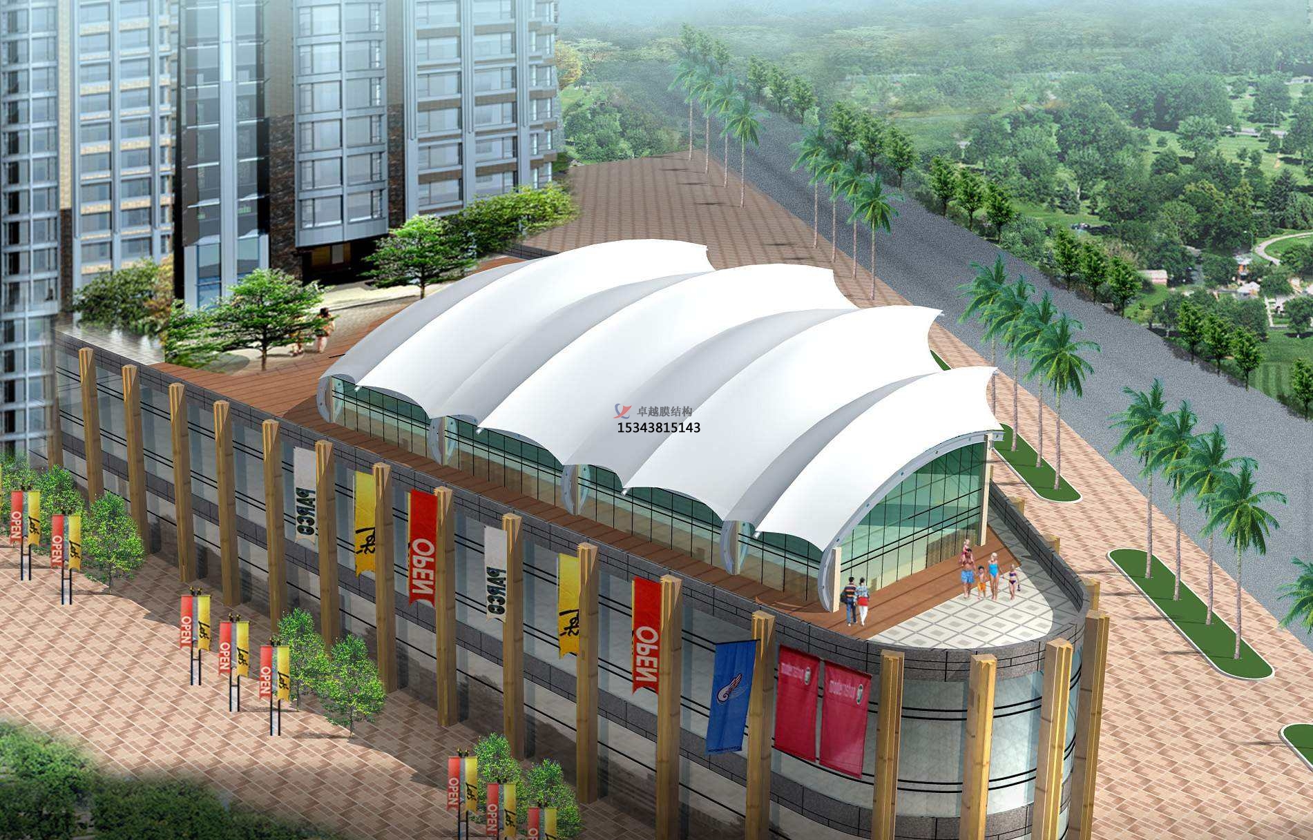 石家莊膜結(jié)構(gòu)游樂場/<font color='red'>水上樂園</font>/造浪池/游泳池/兒童樂園遮陽棚廠家【膜結(jié)構(gòu)設(shè)計】