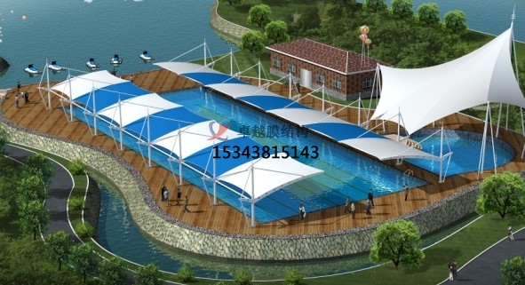 阿圖什膜結(jié)構(gòu)游樂場/<font color='red'>水上樂園</font>/造浪池/游泳池/兒童樂園遮陽棚廠家【膜結(jié)構(gòu)設(shè)計】