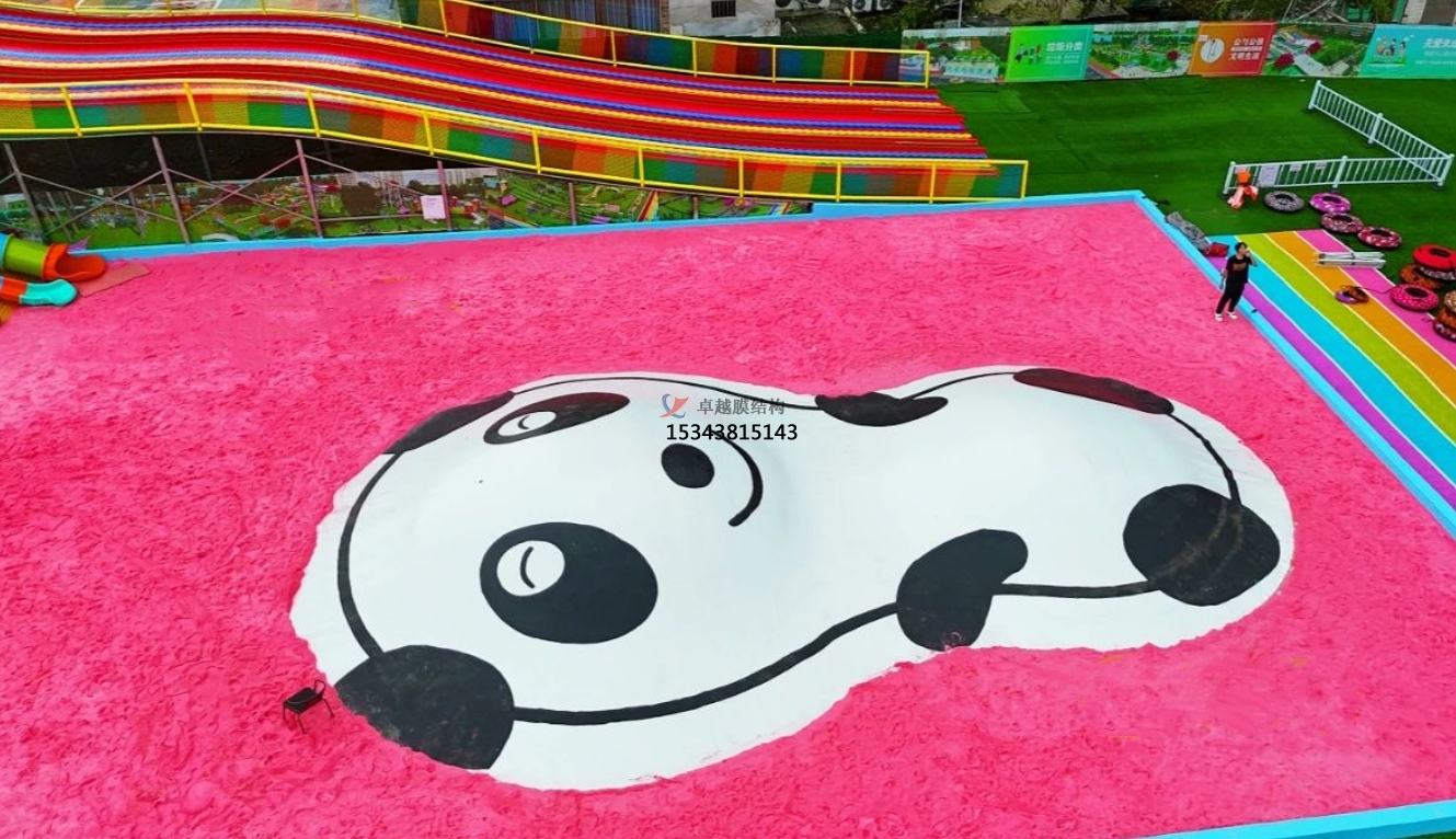 邢臺(tái)膜結(jié)構(gòu)公司【生產(chǎn)安裝】游樂(lè)場(chǎng)蹦蹦云廠家