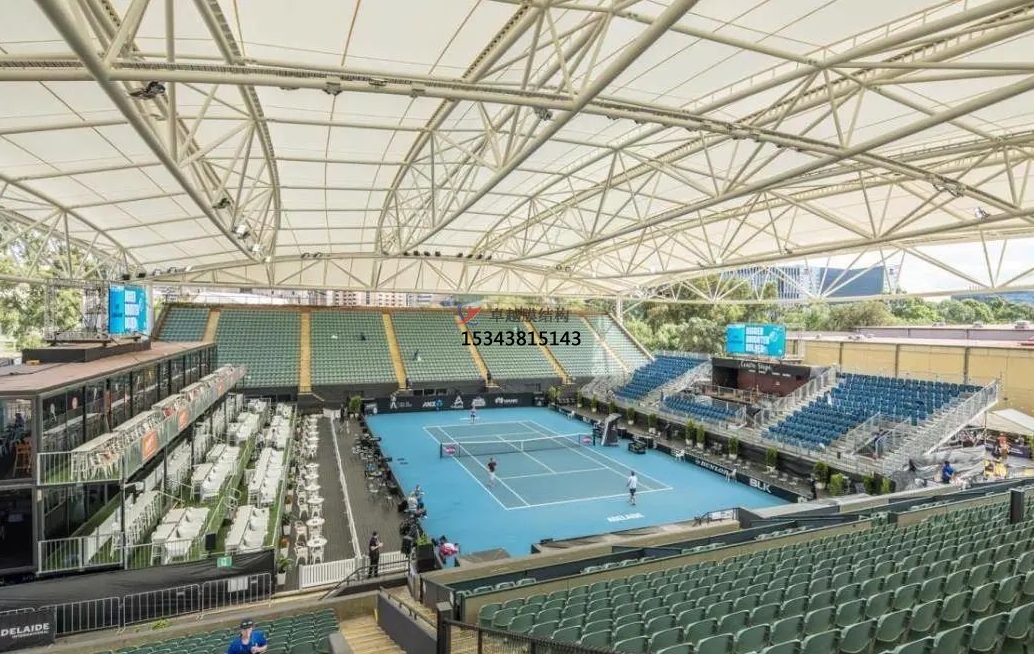 隴南網(wǎng)球場(chǎng)遮陽(yáng)棚——隴南膜結(jié)構(gòu)公司【專(zhuān)業(yè)廠家】