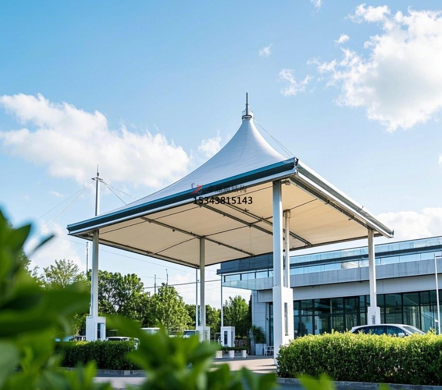 阜陽<font color='red'>膜結(jié)構(gòu)公司</font>【加氣站膜結(jié)構(gòu)雨棚】阜陽膜結(jié)構(gòu)廠家