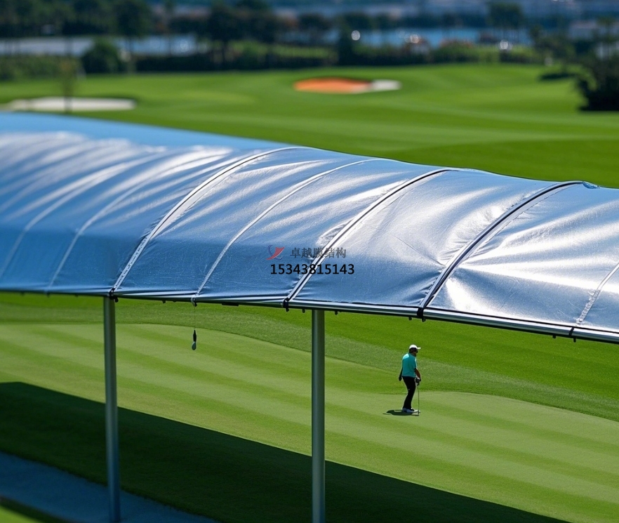 福州膜結構公司【高爾夫發(fā)球臺罩棚】福州膜結構廠家