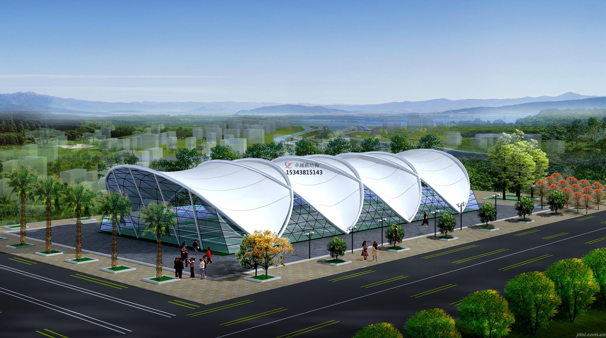 黔南<font color='red'>膜結(jié)構(gòu)公司</font>【門球場(chǎng)雨棚工程施工】黔南膜結(jié)構(gòu)廠家