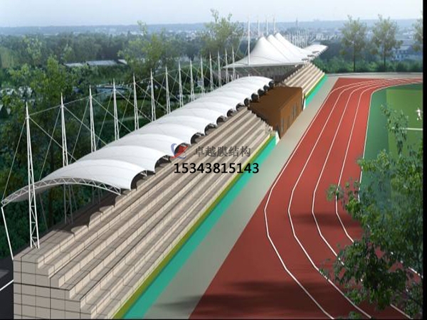 南京<font color='red'>膜結(jié)構(gòu)公司</font>【運(yùn)動(dòng)場(chǎng)看臺(tái)雨棚】南京膜結(jié)構(gòu)廠家