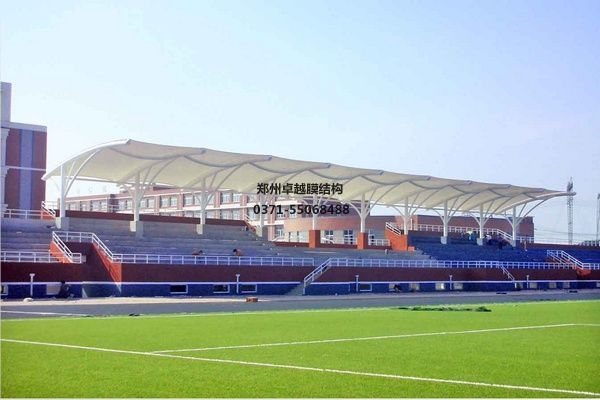 河北<font color='red'>膜結(jié)構(gòu)看臺(tái)</font>/舞臺(tái)【河北省科技工程學(xué)校等】工程設(shè)計(jì)施工案例